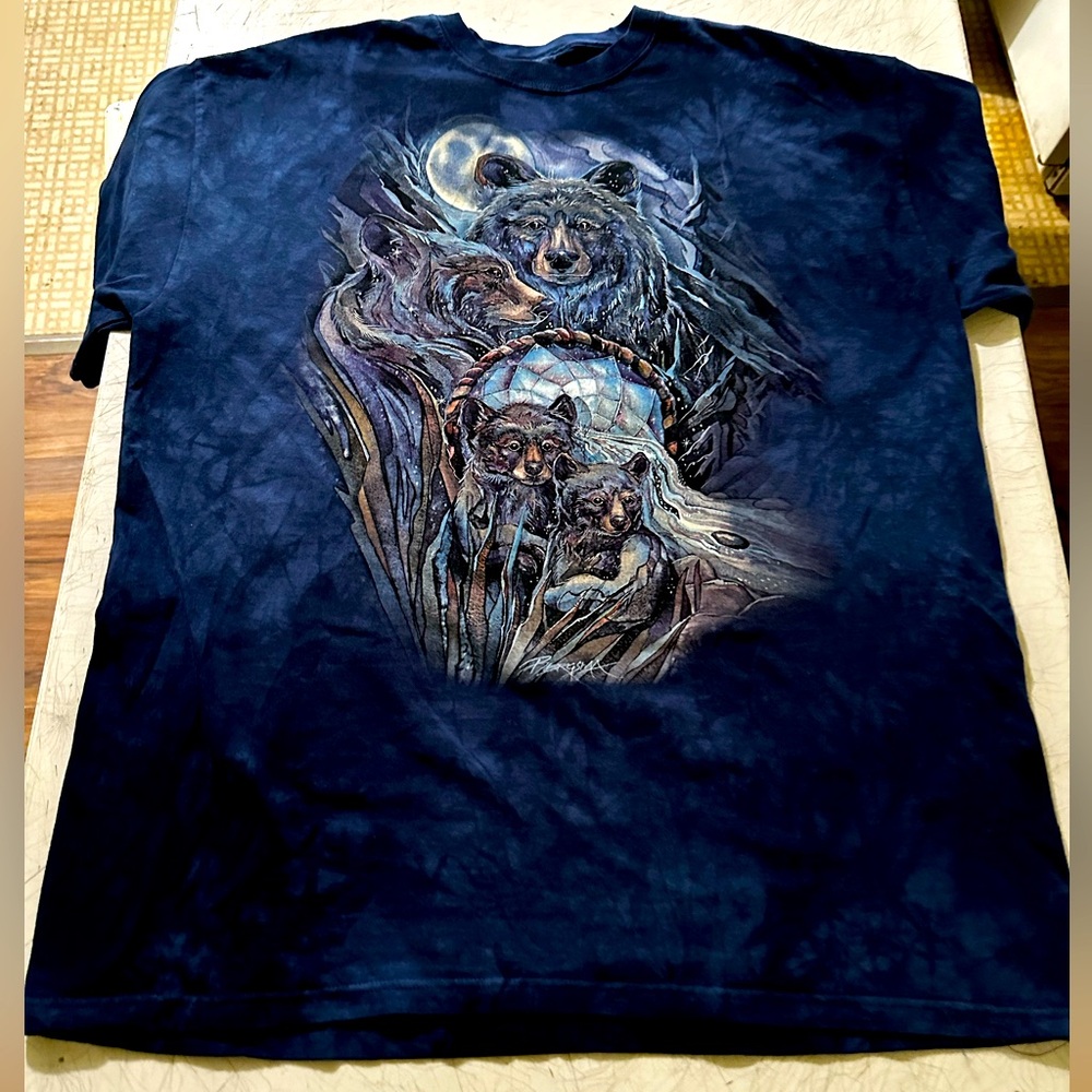 The Mountain Native American Bear Tie Dye Shirt Men’s XXL